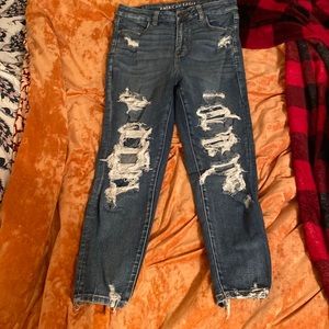 American Eagle Curvy Super Hi-Rise Jegging Crop Size 10 Short